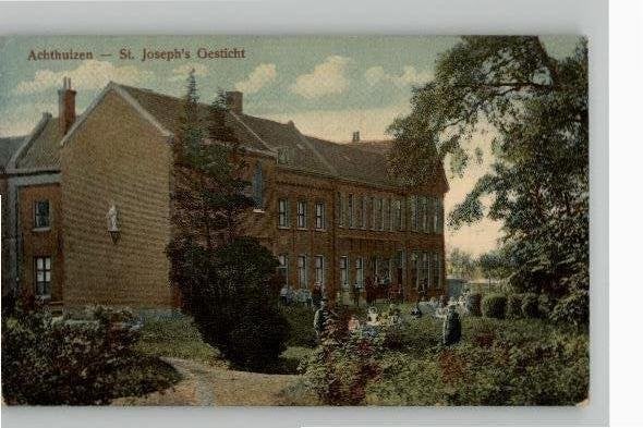 Achthuizen St. Joseph Gesticht, Verzamelen, Ophalen of Verzenden, Voor 1920, Gelopen, Zuid-Holland