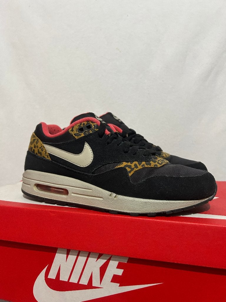 ALS NIEUW! Maat 40 - Nike Air Max 1 Leopard Black, Verzenden, Zwart, Nike, Nike