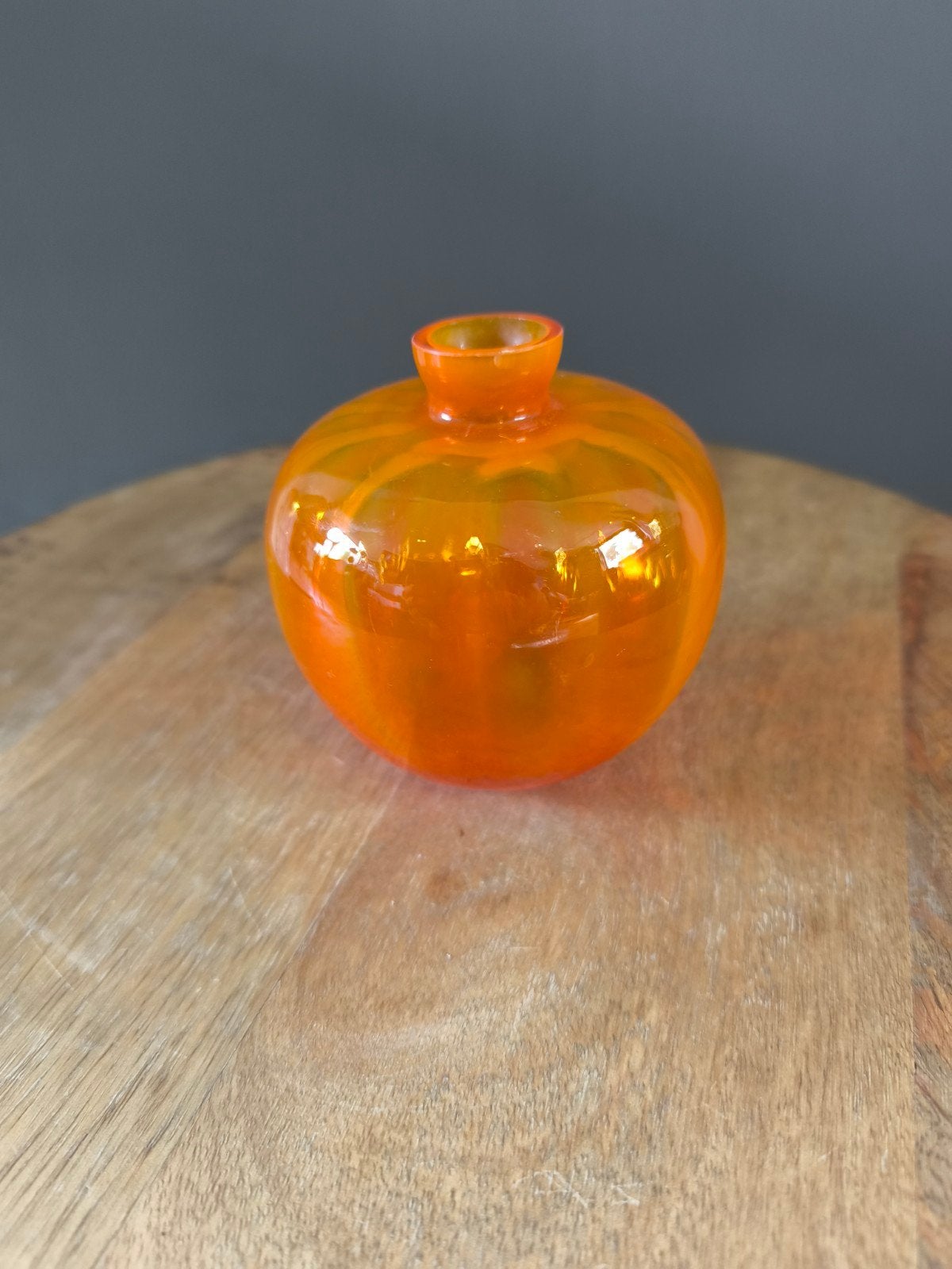 Beatrix Oranje Vaasje Copier Leerdam - Oranje Glas 1938, Ophalen of Verzenden