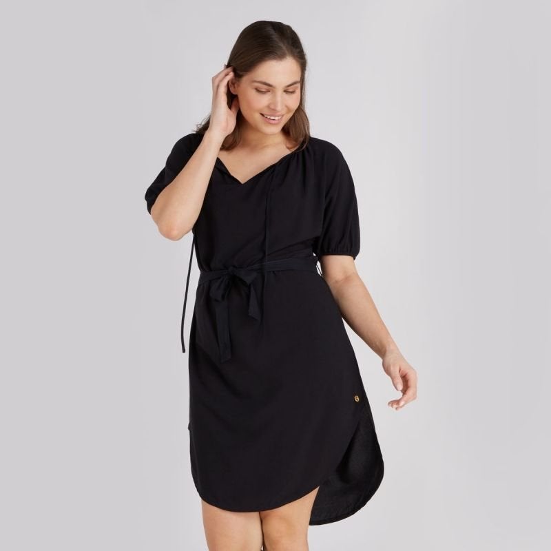 Mooie zwarte kaftan van Ten Cate -Maat L, Kleding | Dames, Jurken, Nieuw, Maat 42/44 (L), Zwart, Boven de knie, Ophalen of Verzenden