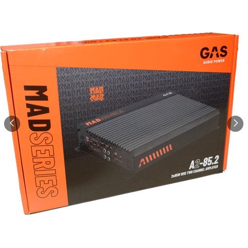 GAS Audio Power MAD A2-85.2 2 kanaals / mono versterker, Auto diversen, Info@optimount.nl, Nieuw, Ophalen of Verzenden, Anholtseweg 48A 7091 HB DINXPERLO
