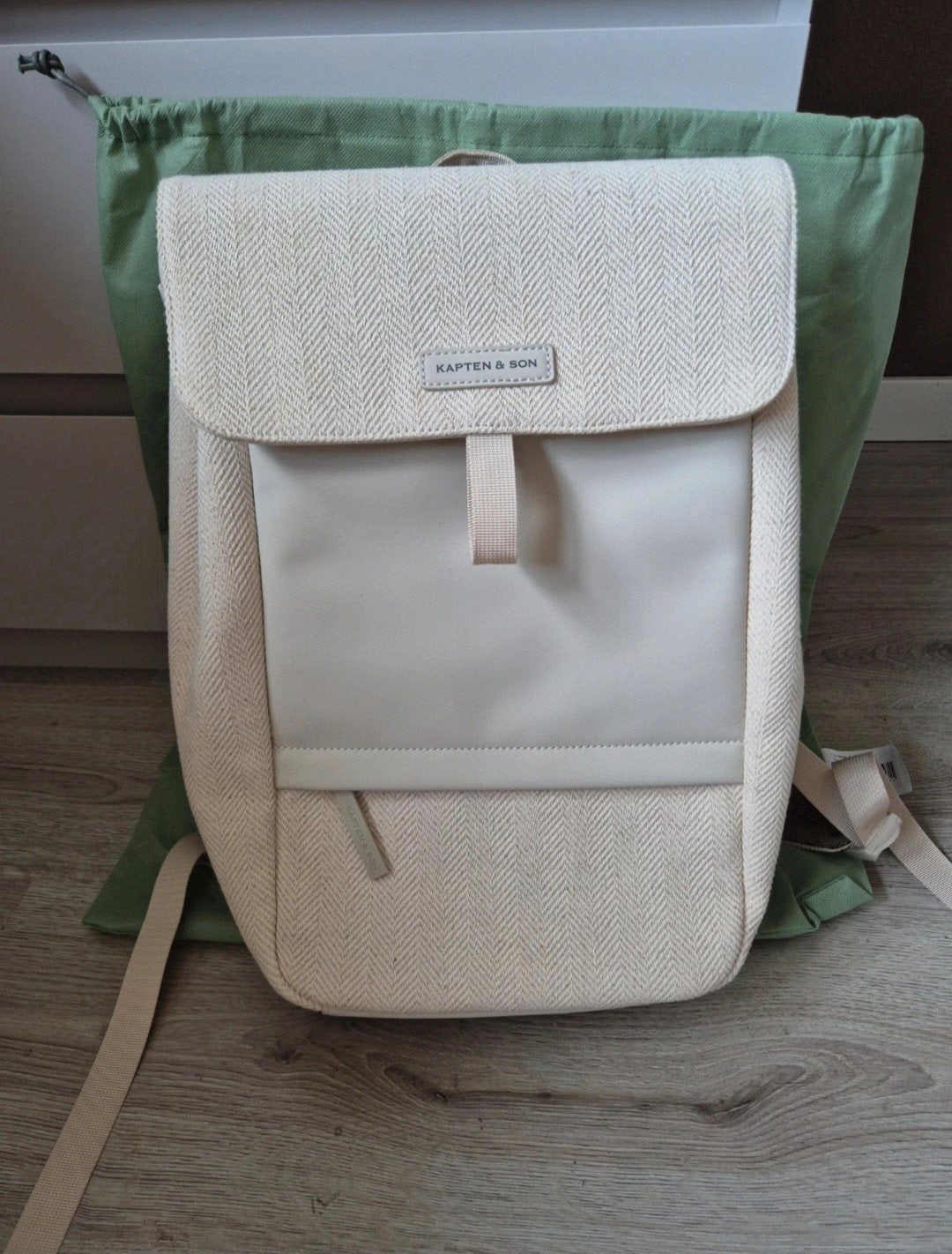 Kapten & Son rugzak Ibiza - Crème/Beige, Ophalen of Verzenden, Nieuw, 25 tot 40 cm, Overige merken