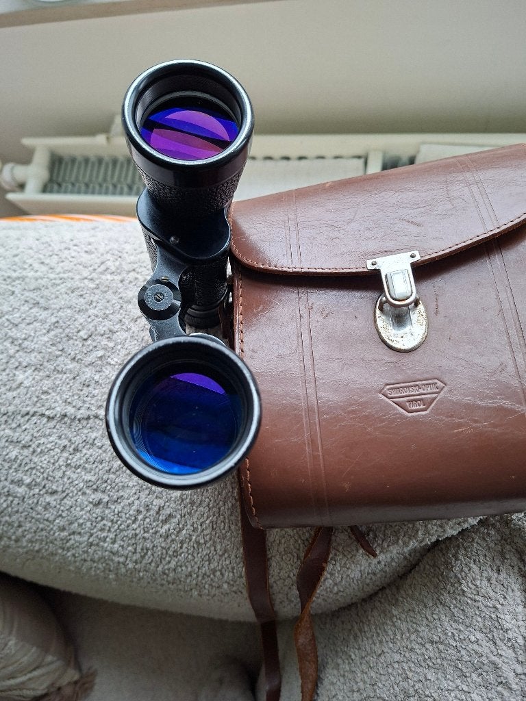 swarovski verrekijker 7 x 42, Gebruikt, Minder dan 8x, Met hoes of tas, Porro (met knik)