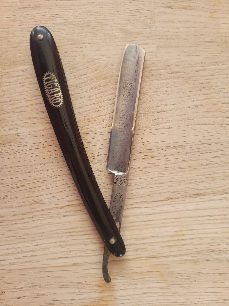 Figaro Solingen Scheermes - Silber Stahl - Topstaat + Doos, Ophalen of Verzenden