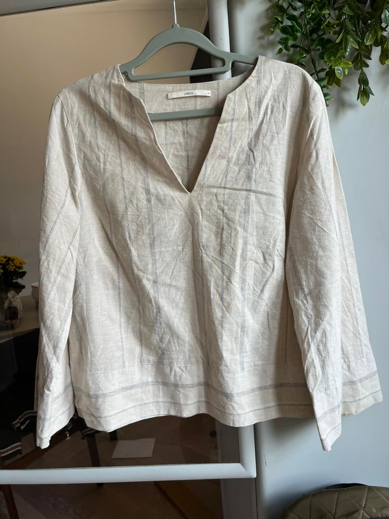 Lanius  top 100 %Hennep/katoen 38, Kleding | Dames, Verzenden, Zo goed als nieuw, Maat 38/40 (M), Zonder mouw