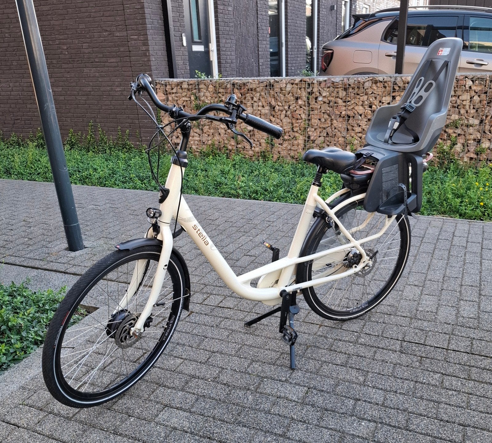 Stella Fiore mama fiets, Fietsen en Brommers, Fietsen | Dames | Moederfietsen, Gebruikt, Overige merken, 2 zitjes, Versnellingen