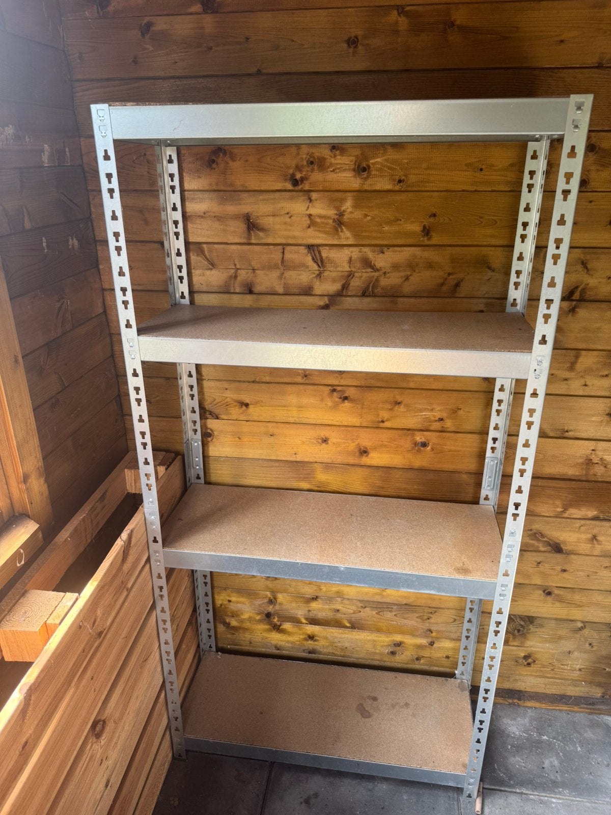 Stellingkast voor in de schuur of garage, Ophalen, Gebruikt