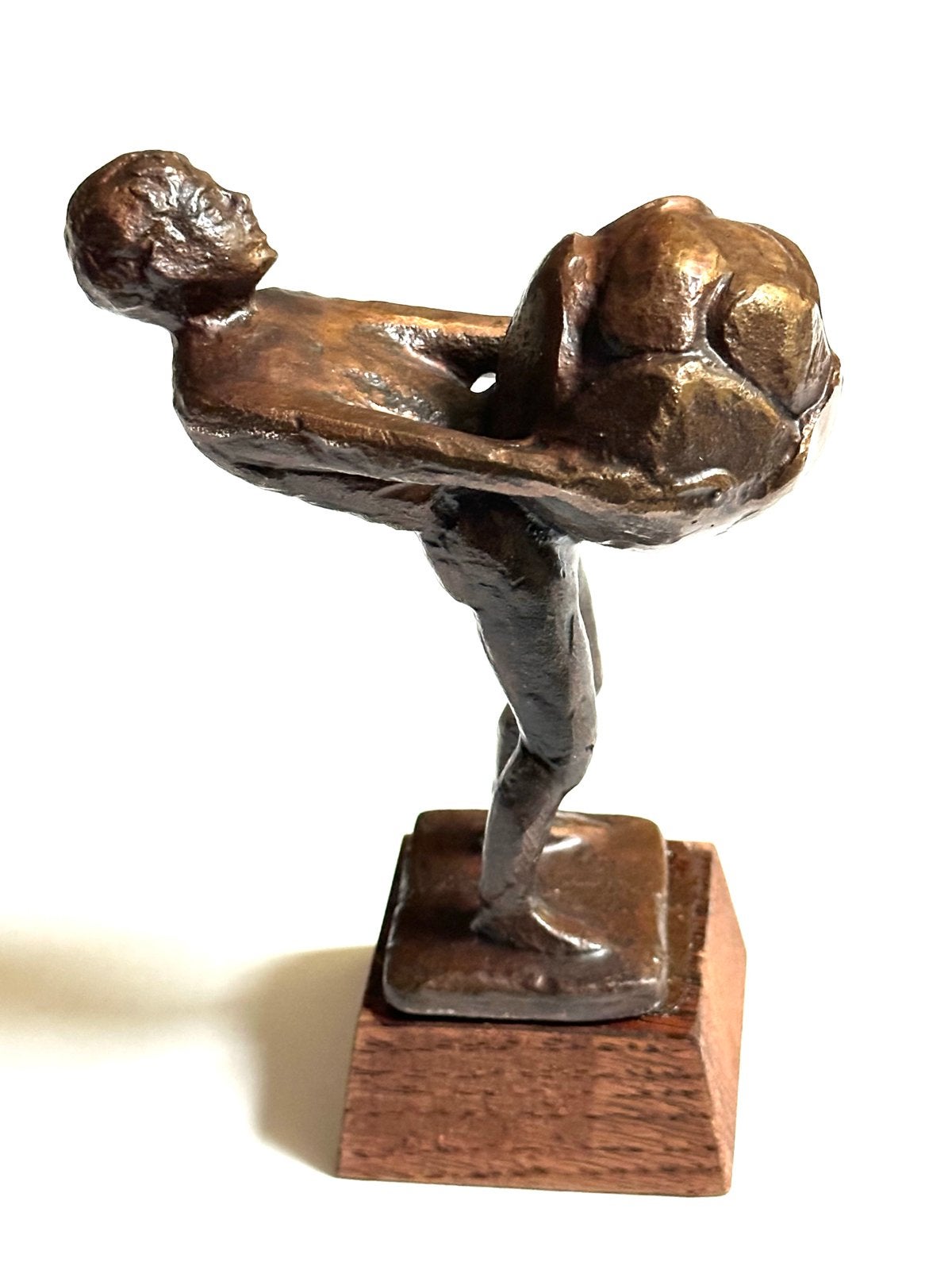 Bronzen Boeskoolmenneke - Jan Kip - Oldenzaal, Minder dan 20 cm, Verzenden, Brons, Gemerkt