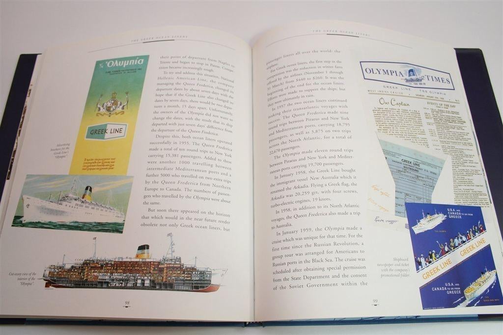 Griekse Oceaanstomers [1907-1977] — Prachtboek in Nieuwstaat, Schaalmodel, N.v.t., N.v.t., Ophalen of Verzenden