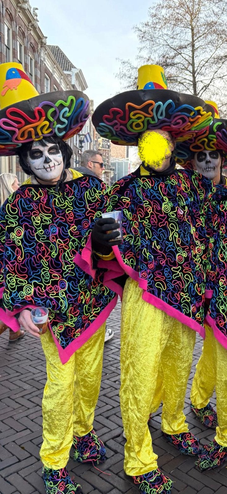 20x warme kleurrijke pakken carnaval groep! Mexico thema, Kleding | Dames, Ophalen, Zo goed als nieuw, Carnaval