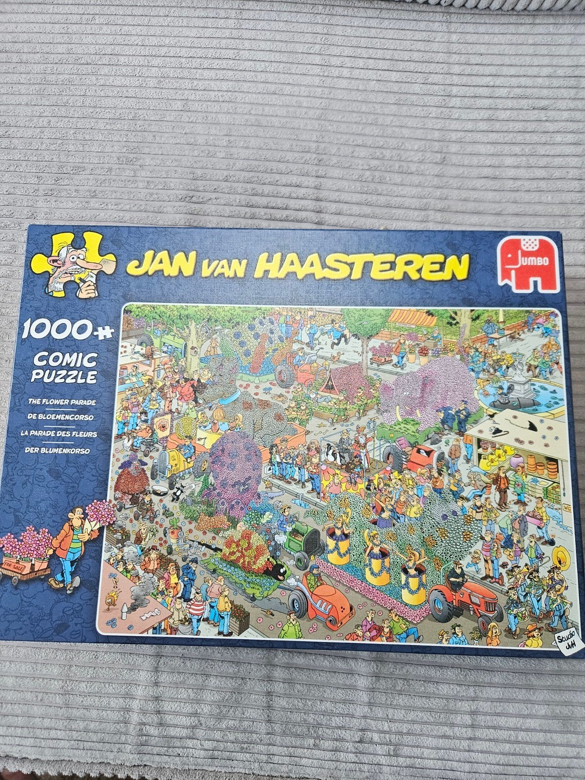 Jan van Haasteren Bloemencorso 1000 stukjes, Ophalen of Verzenden, 500 t/m 1500 stukjes, Gebruikt, Legpuzzel