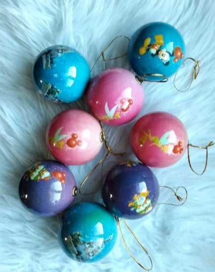 Disney kerstballen kunststof, Verzenden, Overige figuren, Zo goed als nieuw, Overige typen