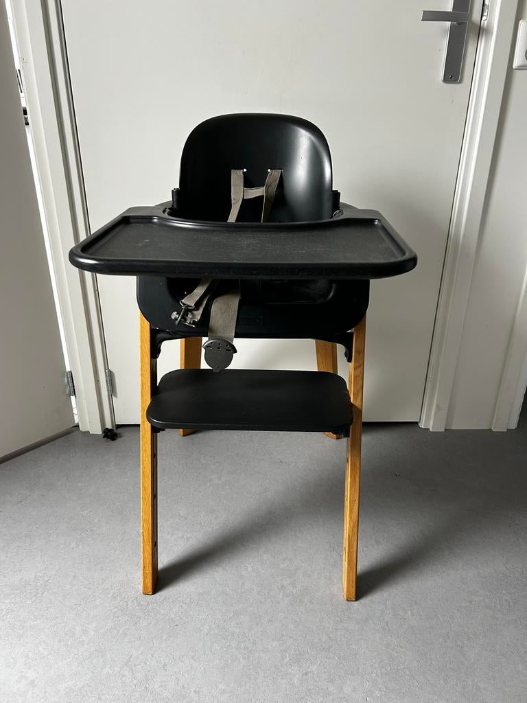 Stokke Steps meegroeistoel eiken met eetblad, Gebruikt, Meegroeistoel, Stokke@info.nl, Ophalen of Verzenden