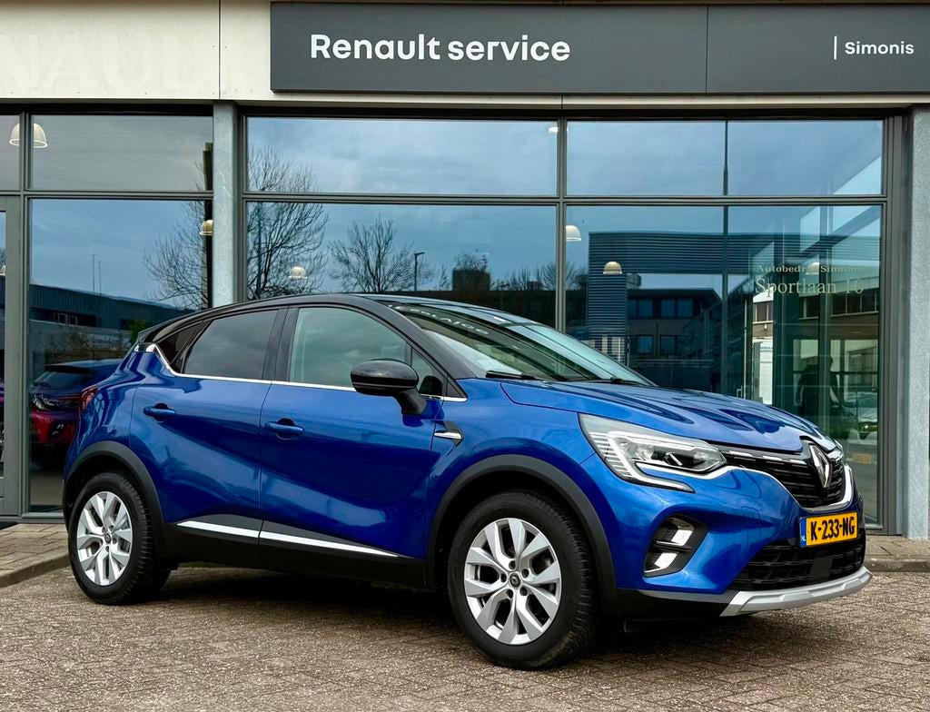 Renault Captur 1.0 TCe 90 Intens | Apple CarPlay | Navi | Au, Voorwielaandrijving, Gebruikt, Blauw, Leder en Stof