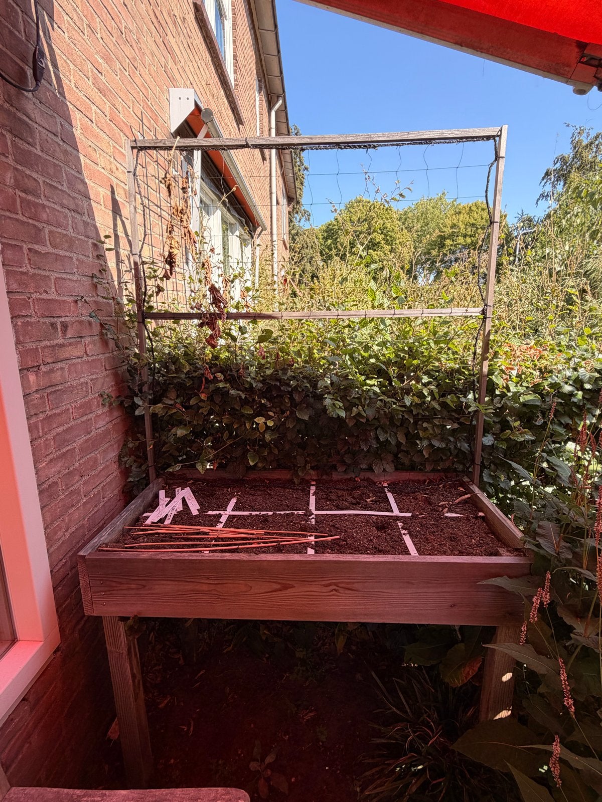 Moestuinbak met klemrek, Ophalen, Gebruikt, Kweekbak