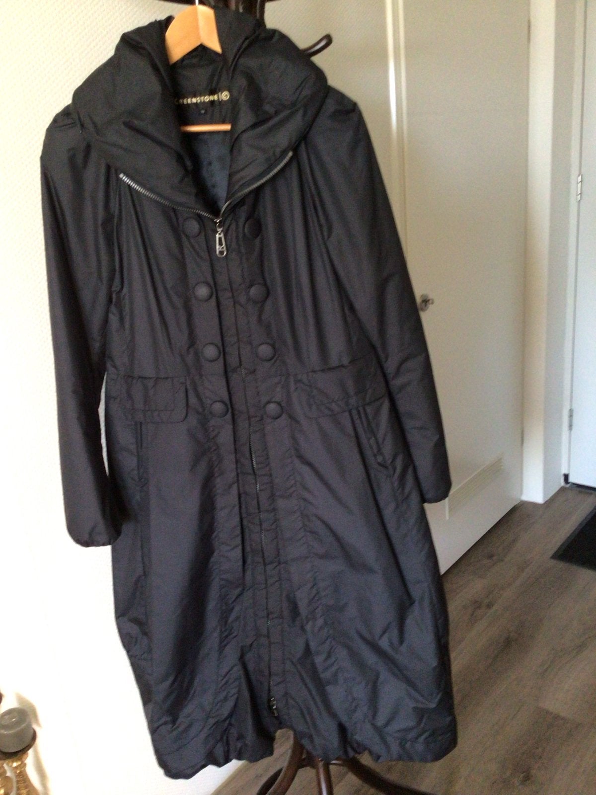 Creenstone damesjas kuitlang maat 38 antracietgrijs, Kleding | Dames, Ophalen of Verzenden, Zo goed als nieuw, Maat 38/40 (M)