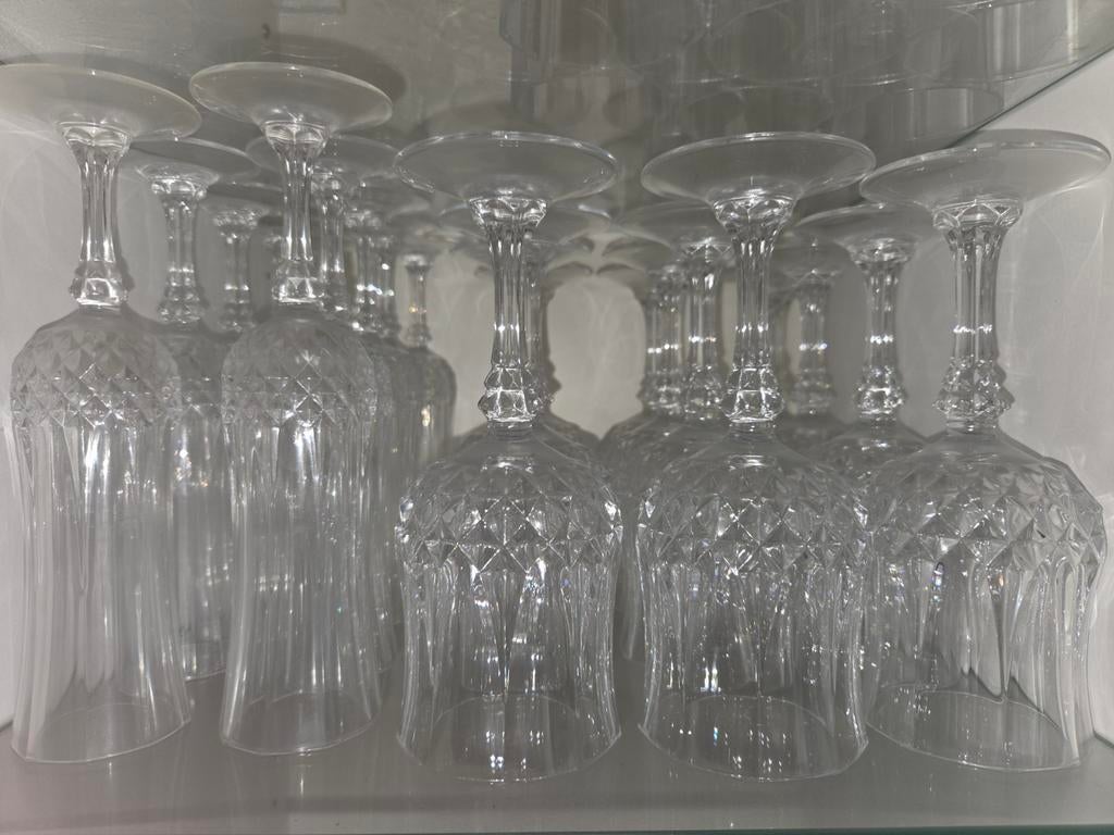 Kristallen glasservies - Kristal d'Arques, Ophalen of Verzenden