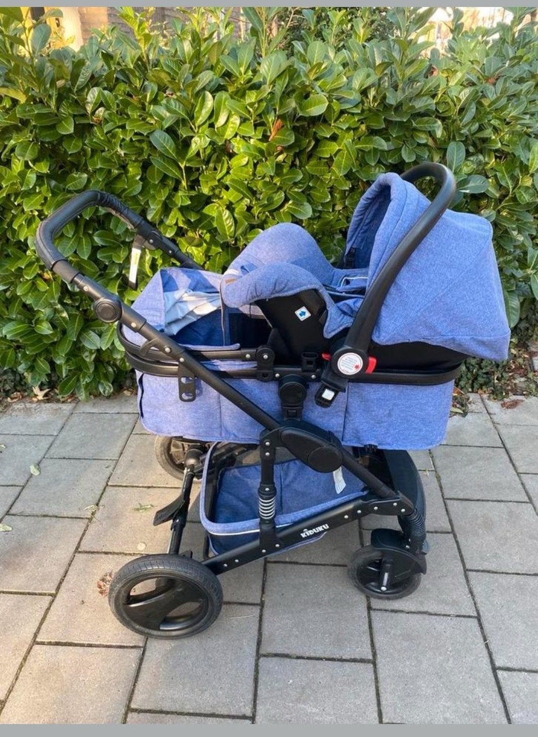 Kiduku Kinderwagen met autostoeltje/pram+ carseat + stroller, Overige merken, Ophalen of Verzenden, Zo goed als nieuw, Combiwagen