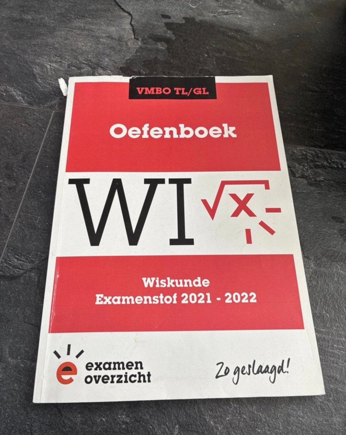 Wiskunde Oefenboek VMBO TL/GL Examenstof 2021-2022, Ophalen of Verzenden, Zo goed als nieuw, VMBO, Wiskunde A