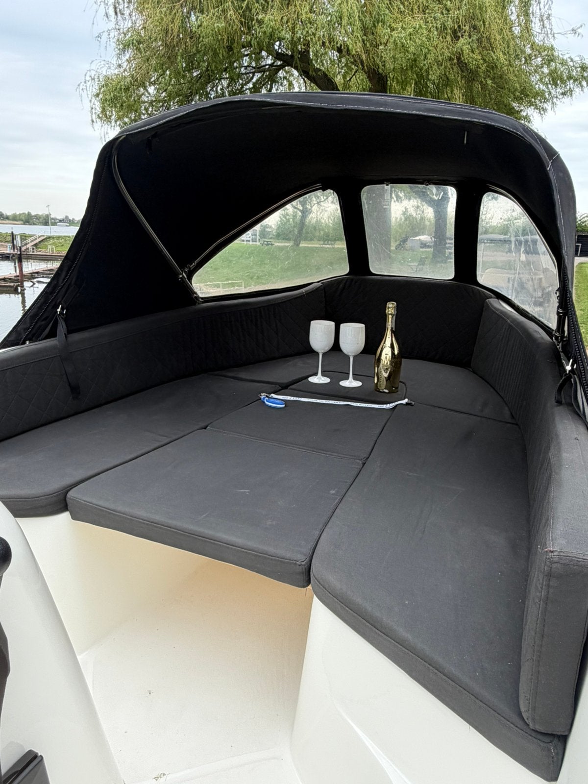 Waeghals 444 Honda 15pk luxe uitvoering, Watersport en Boten, Sloepen, Ophalen, Zo goed als nieuw, Elektrische start