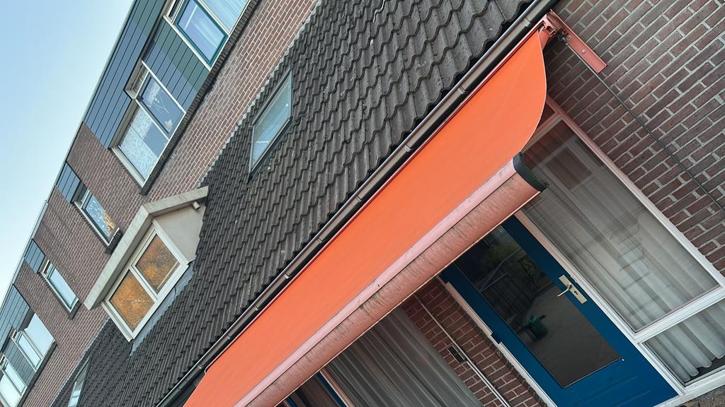 Zonnescherm, Tuin en Terras, Zonneschermen, 150 tot 300 cm, Ophalen of Verzenden, Zo goed als nieuw, Knikarmscherm