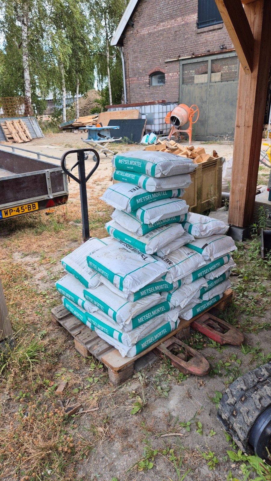Metselmortel met kalk van Hornbach, 25 kg zakken, Ophalen, Nieuw