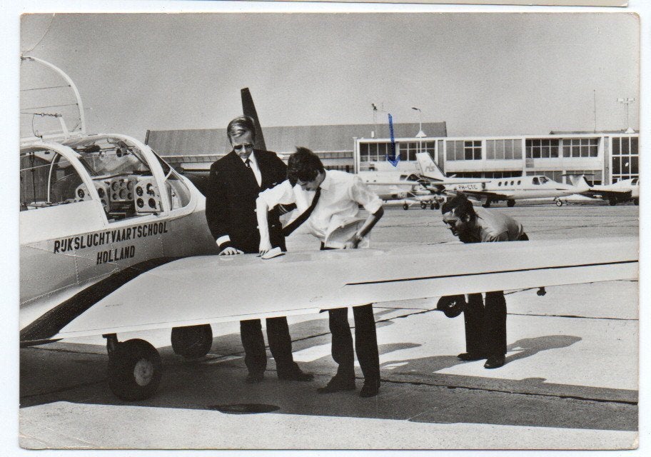 Luchthaven Eelde Rijksluchtvaartschool Inspectie Saab 1974, Verzamelen, Ophalen, 1960 tot 1980, Gelopen, Drenthe