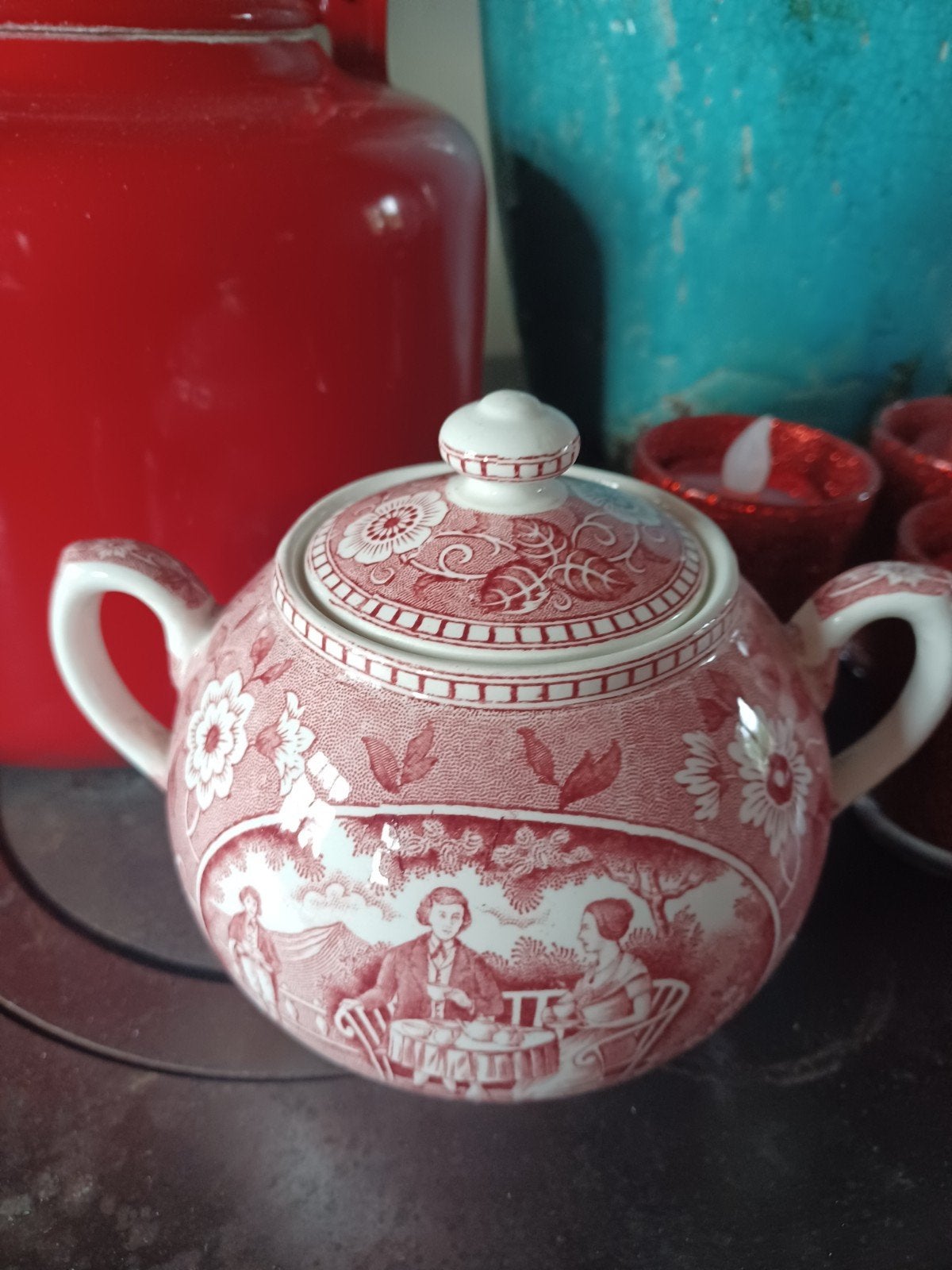 suikerpot teadrinker societe ceramique Maastricht, Ophalen of Verzenden