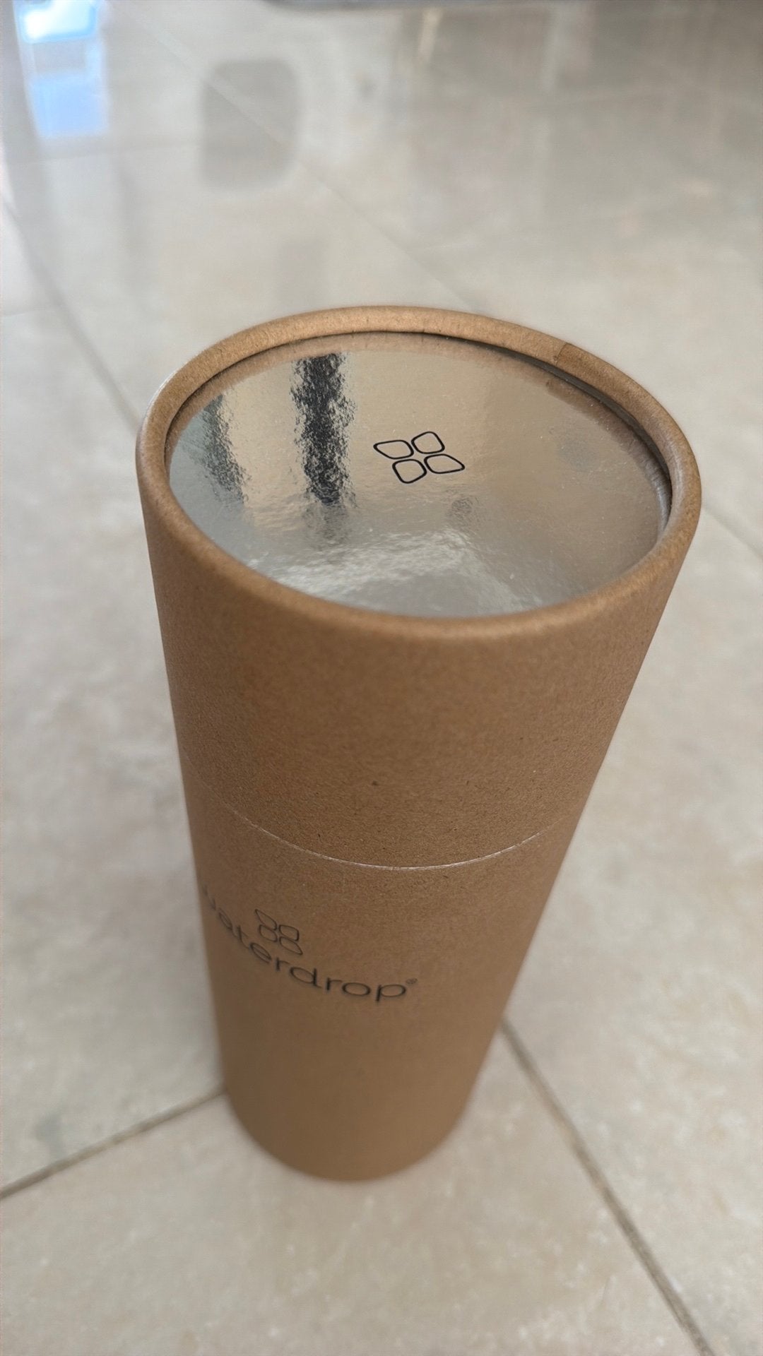 Waterdrop drinkfles - Nieuw in verpakking, Overige typen, Ophalen of Verzenden, Metaal, Overige merken