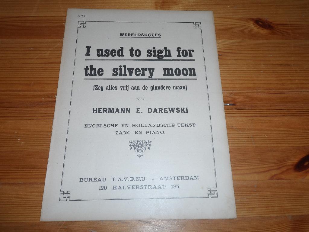 I used to sigh for the silvery moon - darewski, Zang, Gebruikt, Ophalen of Verzenden, Artiest of Componist