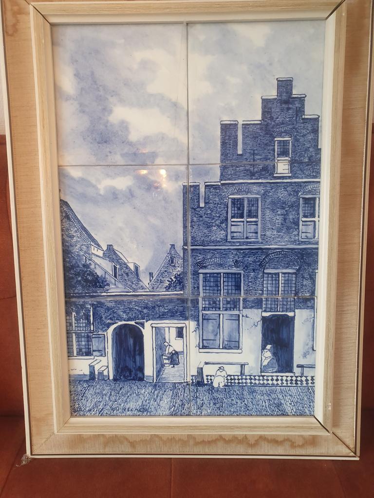 schilderij delftse blaow, Antiek en Kunst, Kunst | Schilderijen | Klassiek, Ophalen of Verzenden