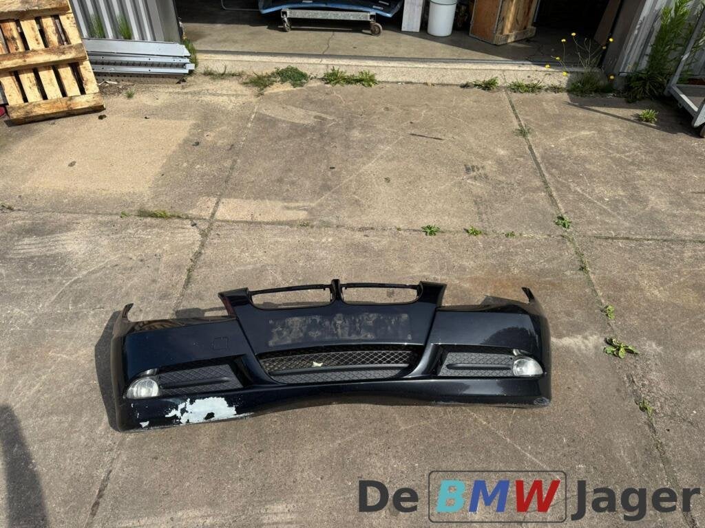Voorbumper zwart BMW 3-serie E90 E91 51117058443, Auto-onderdelen, Gebruikt, Voor, Ophalen of Verzenden