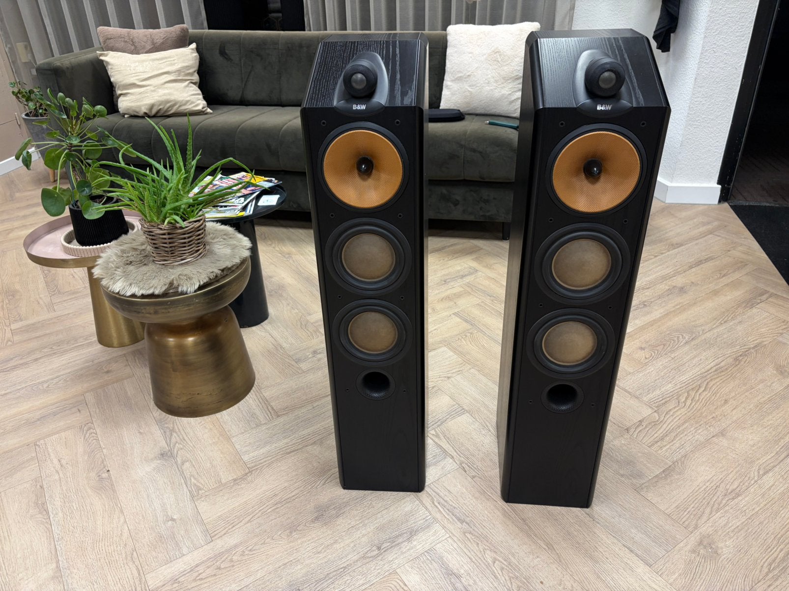Bowers & Wilkins CDM9NT Black Ash, met dozen, Ophalen, Zo goed als nieuw, Bowers & Wilkins (B&W)