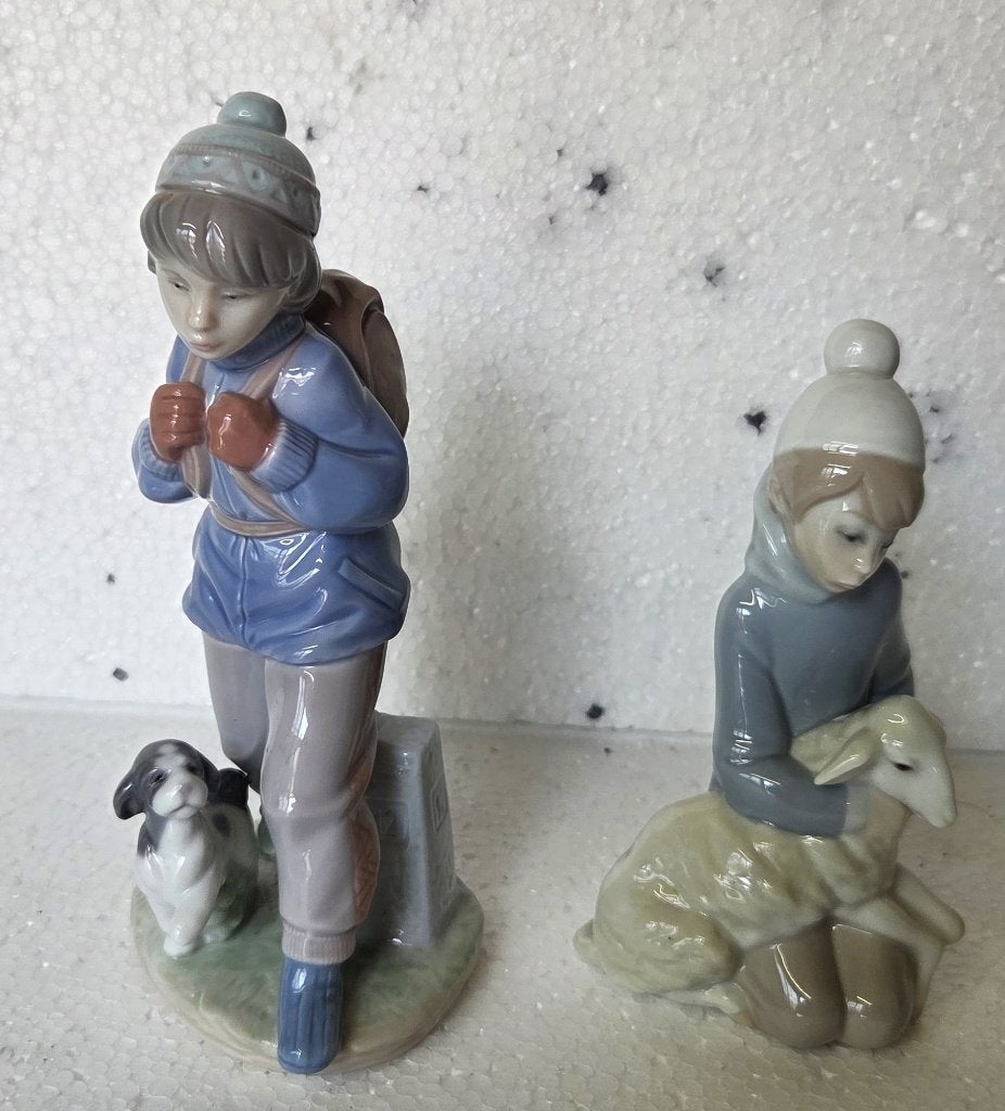 Lladro 2 beelden Juan Huerta nr. 4676 en nr. 6017, Ophalen of Verzenden