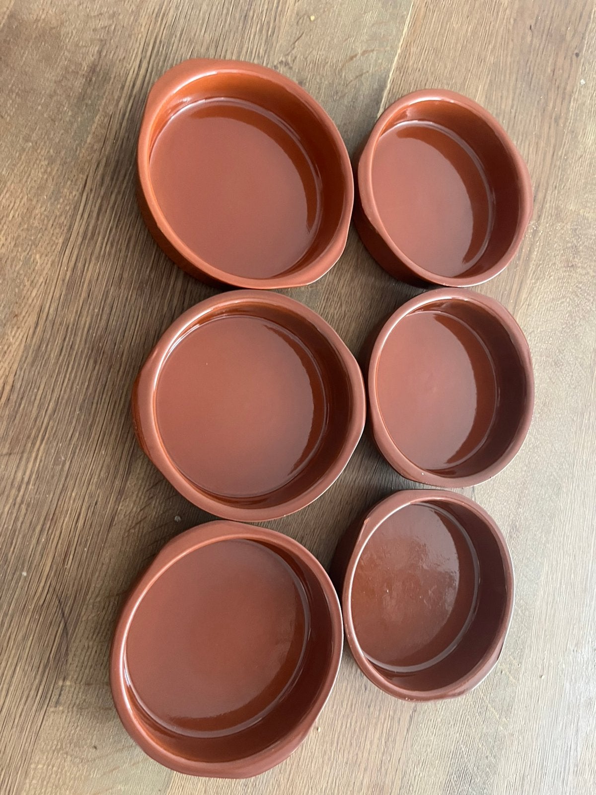 Schalen (6) klein, Ophalen, Zo goed als nieuw, Rond, Glas