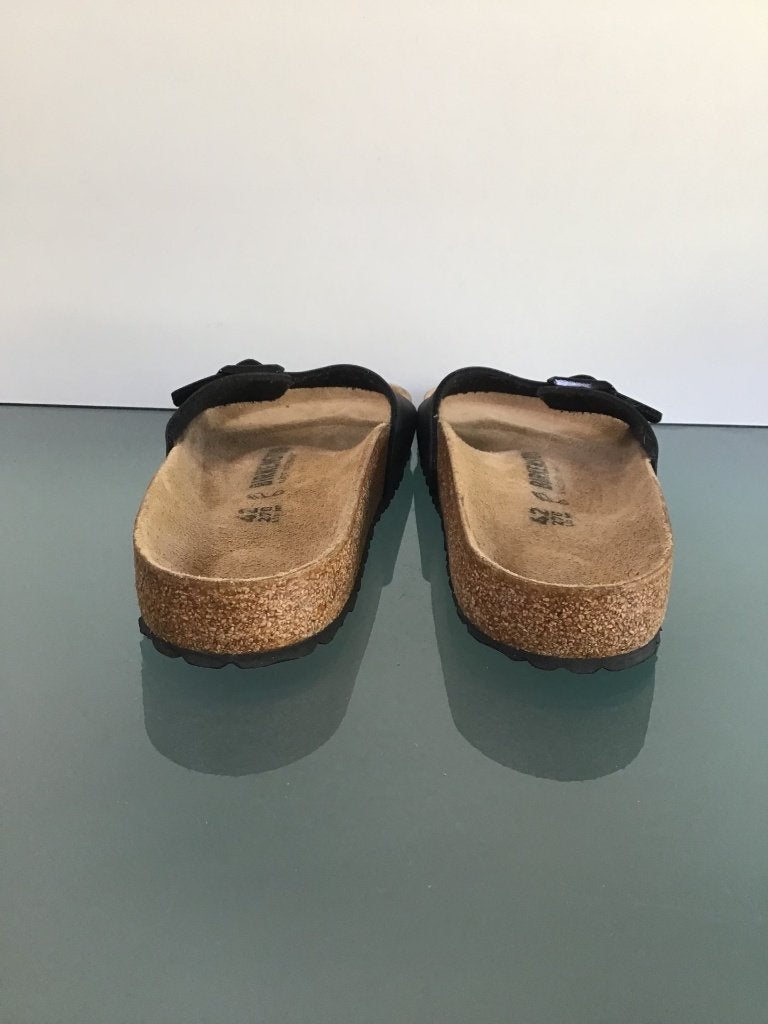 Birkenstock 42 Madrid | Zwart | Gratis verzenden, Slippers, Verzenden, Zwart, Nieuw