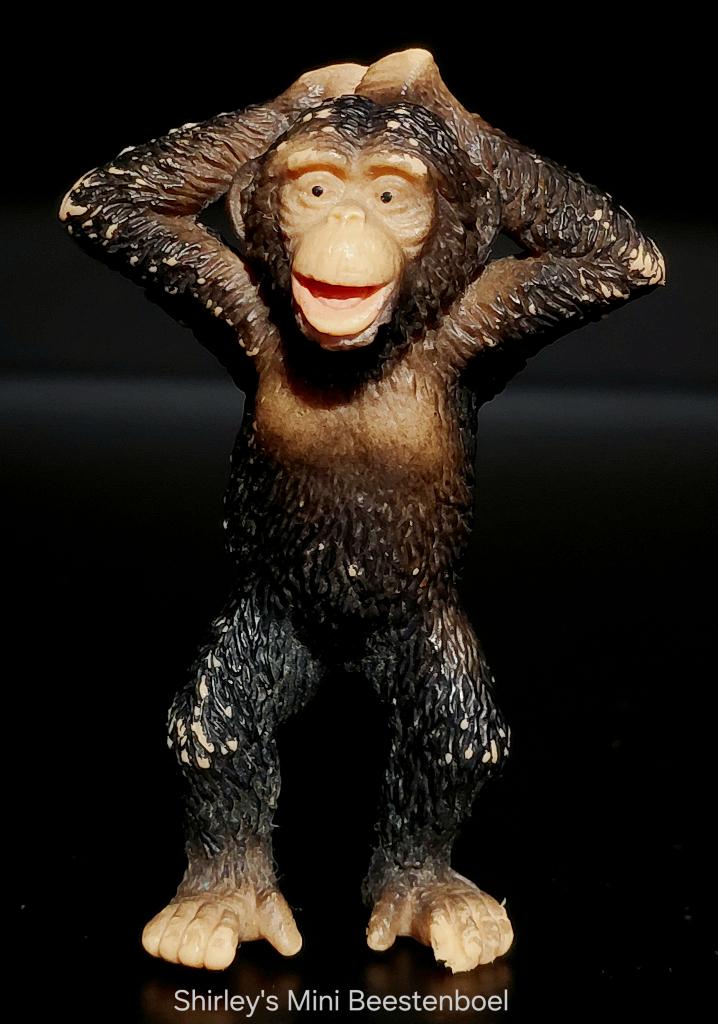Bullyland chimpansee, Ophalen of Verzenden, Gebruikt, Wild dier, Beeldje of Figuurtje