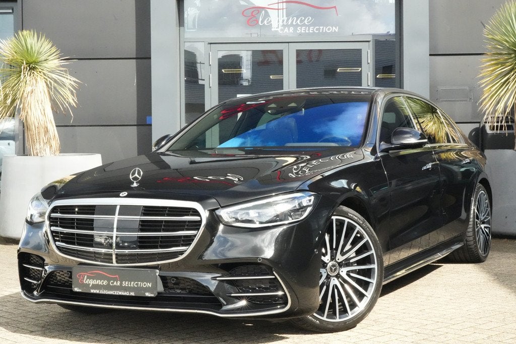 Mercedes-Benz S-Klasse 580 e Lang AMG Line 510pk Panoramadak, Auto's, Mercedes-Benz, Automaat, Achterwielaandrijving, Gebruikt