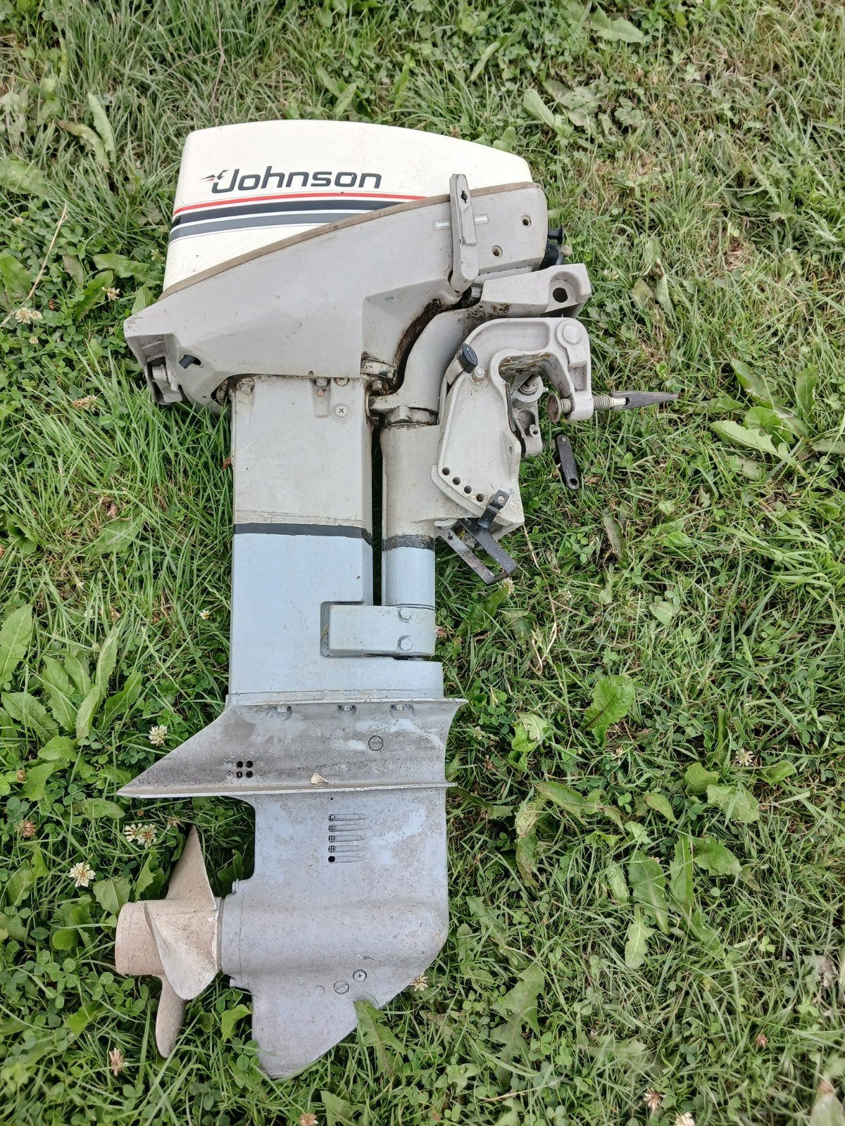 Johnson 15 pk 2 takt buitenboordmotor, Watersport en Boten, Ophalen, 10 tot 30 pk, Gebruikt, Buitenboordmotor