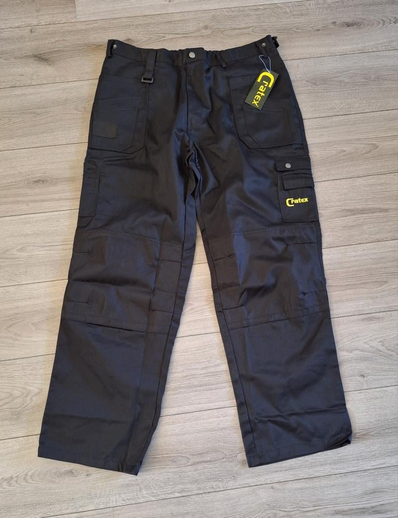 Nieuwe Cratex werkbroek zwart maat 62 XXXXL stevig, Tuin en Terras, Werkkleding, Heren, CRATEX, Nieuw, Ophalen of Verzenden