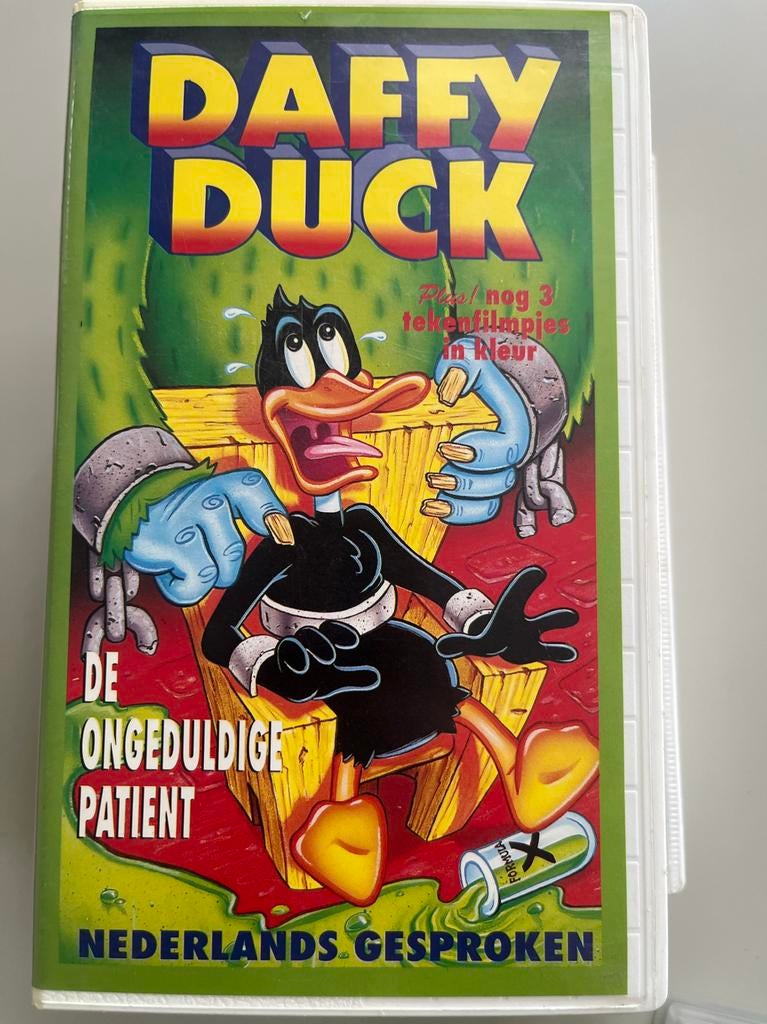 Daffy Duck: De Ongeduldige Patiënt (VHS, Nederlands Gesproke, Alle leeftijden, Ophalen of Verzenden, Gebruikt, Overige genres