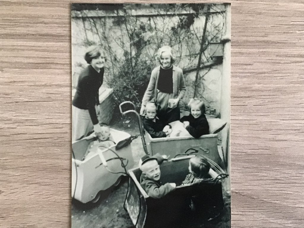Zuidland Schooljuffen met kinderen, Verzenden, 1940 tot 1960, Gelopen, Zuid-Holland