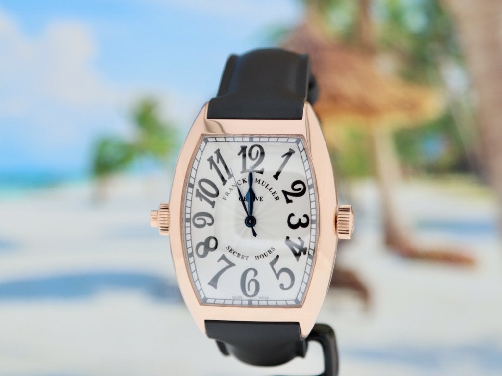 Frank Muller Secret Hours Rose Goud Briljante Staat +Service, Polshorloge, Overige materialen, Zo goed als nieuw, Goud