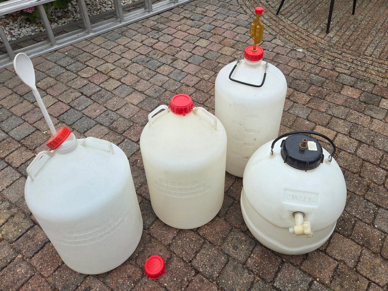 5 vaatjes 25 liter, Ophalen, Gebruikt