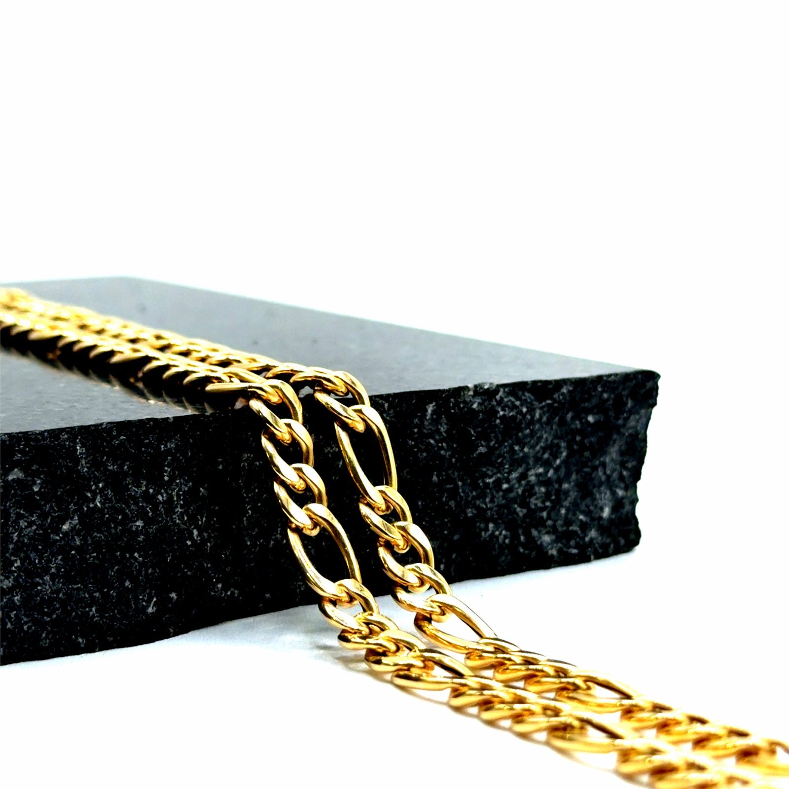 Gouden Figaro ketting 18K - 750, W, Ophalen of Verzenden, Zo goed als nieuw, W