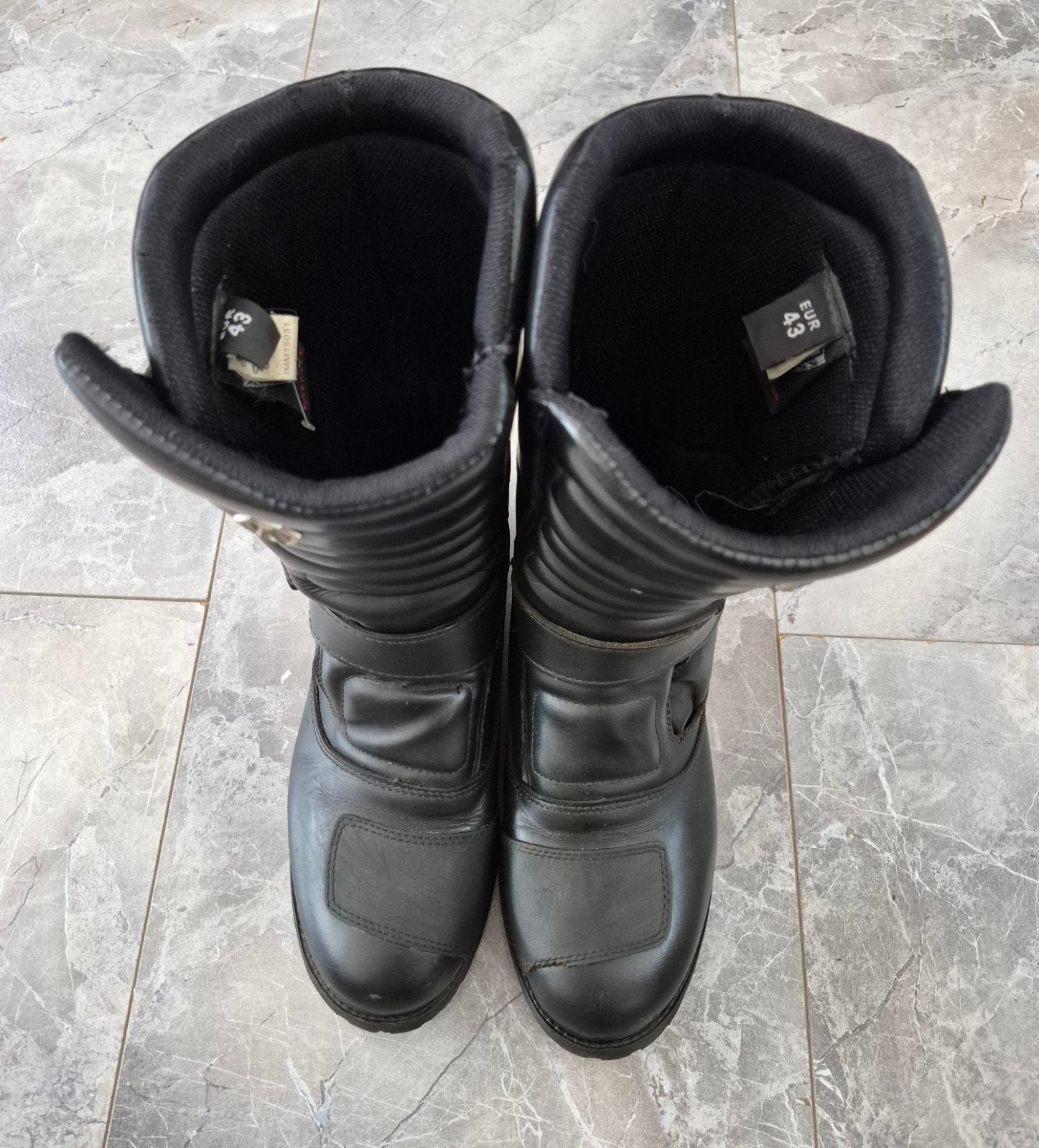 Leren heren motorlaarzen / biker boots – maat 42 41, Ophalen of Verzenden, Tweedehands, Heren, Laarzen