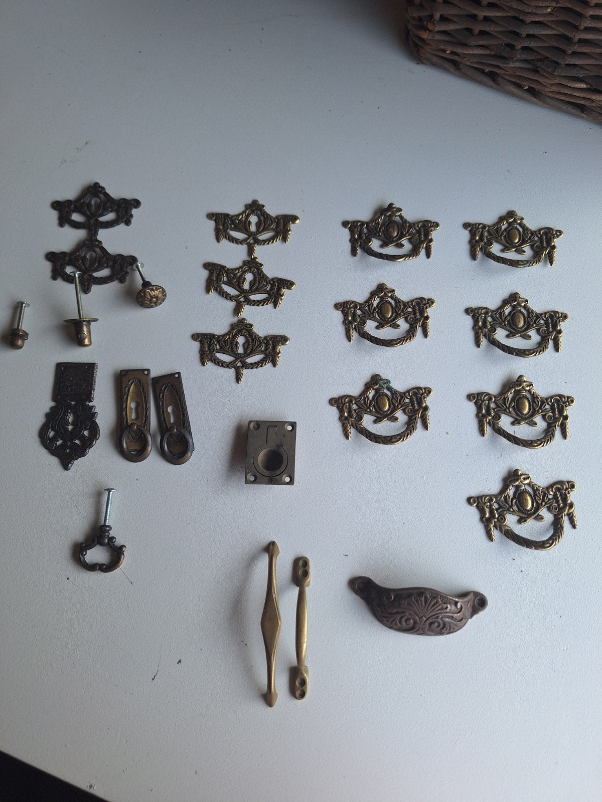 Diverse greepjes en ornamentjes voor kast, Ophalen of Verzenden, Gebruikt