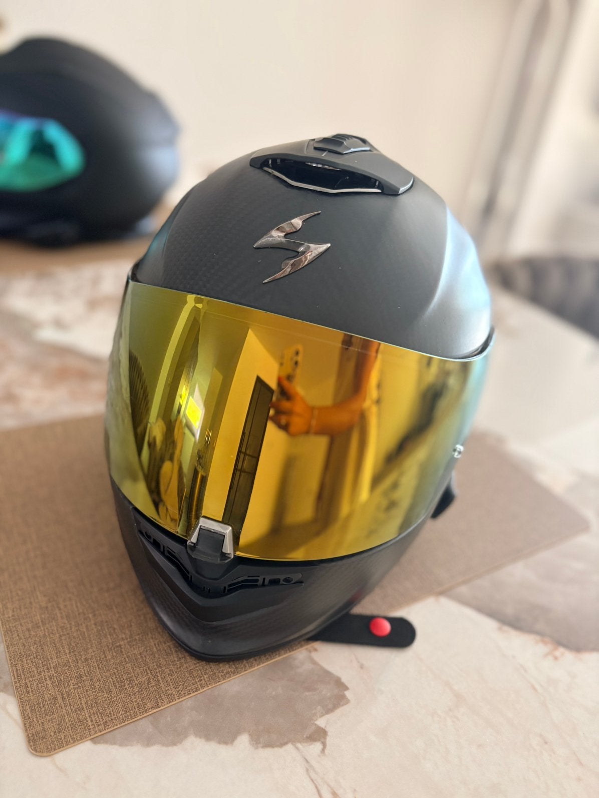 Scorpion EXO1400EVO II CARBON AIR SOLID Integraalhelm maat M, Motoren, Ophalen of Verzenden, Integraalhelm, Overige merken