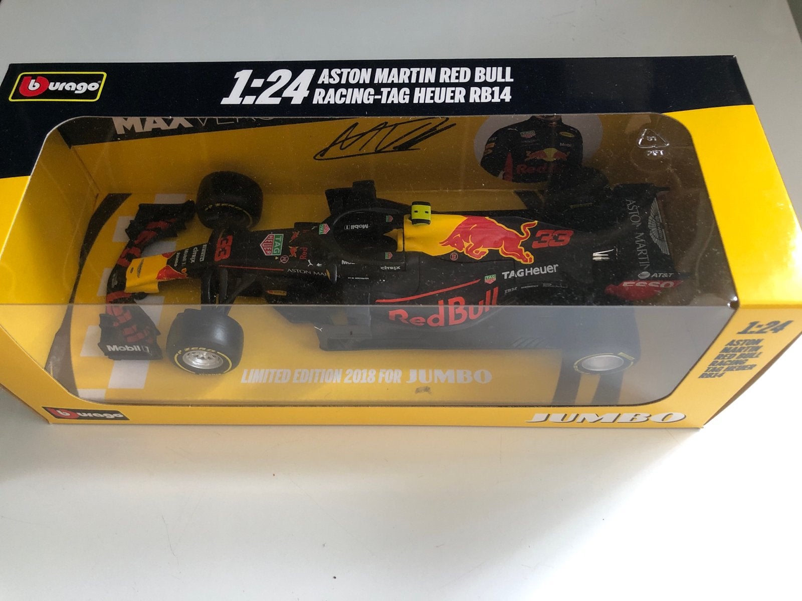 Bburago Max Verstappen Red Bull RB14 1:24 Limited Edition, Hobby en Vrije tijd, Modelauto's | 1:32, Ophalen, Nieuw, Auto, Overige merken