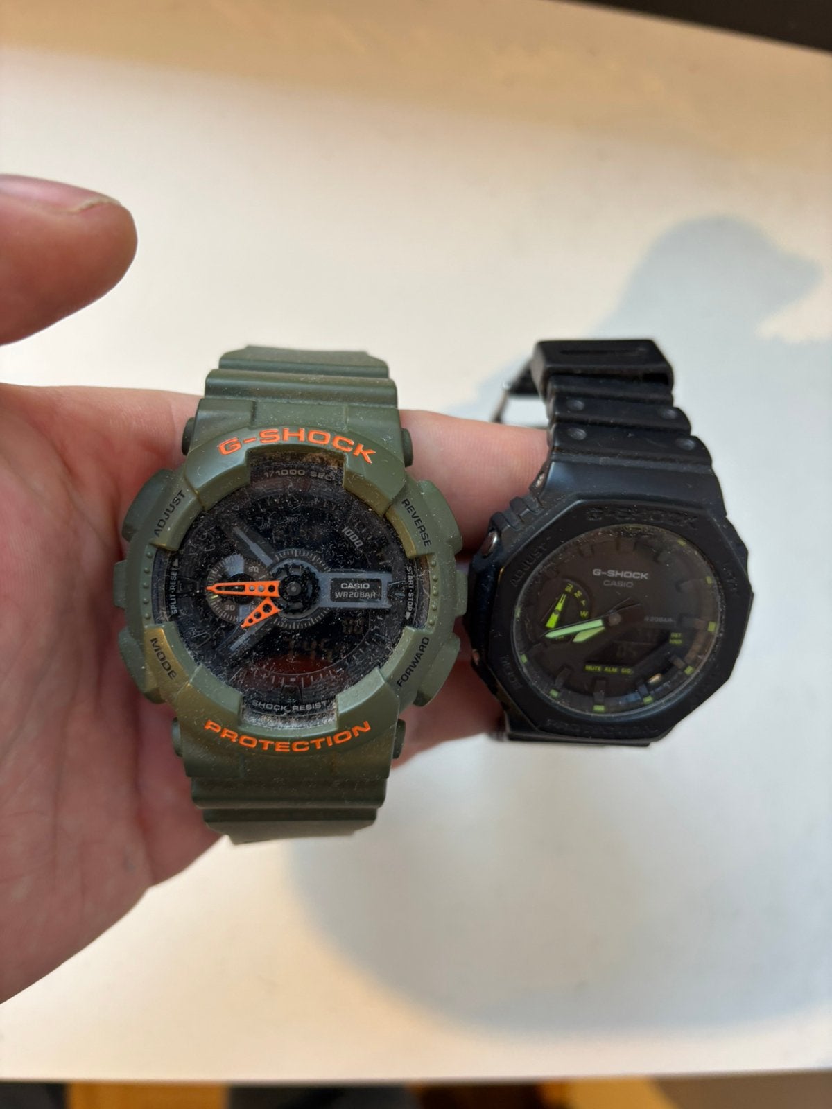 Diverse horloges G-Shock Diesel Tutti Milano, Casio, Kunststof, Gebruikt, Polshorloge